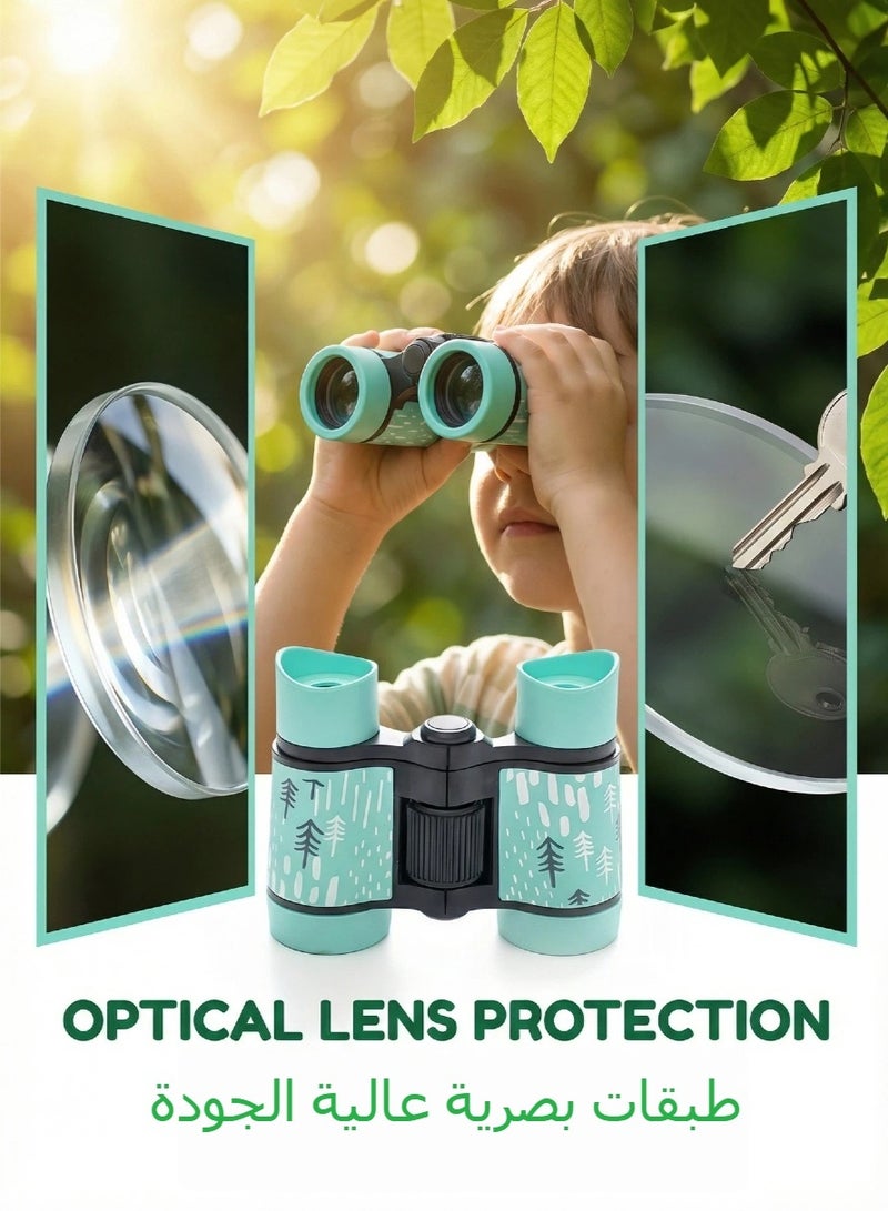 تلسكوب ثنائي العين للأطفال - تلسكوب تعليمي للأطفال - 4 مناظير مصممة خصيصًا للأطفال - Image 2